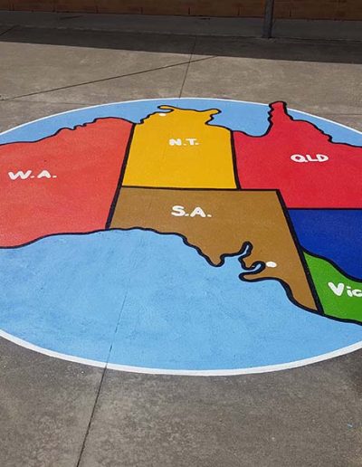 A map of Australia which can be used to aid geography skills in a variety of settings.
