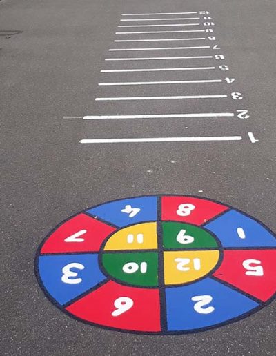 The math target is a great outdoor math and motor skills game for both the little and big kids.